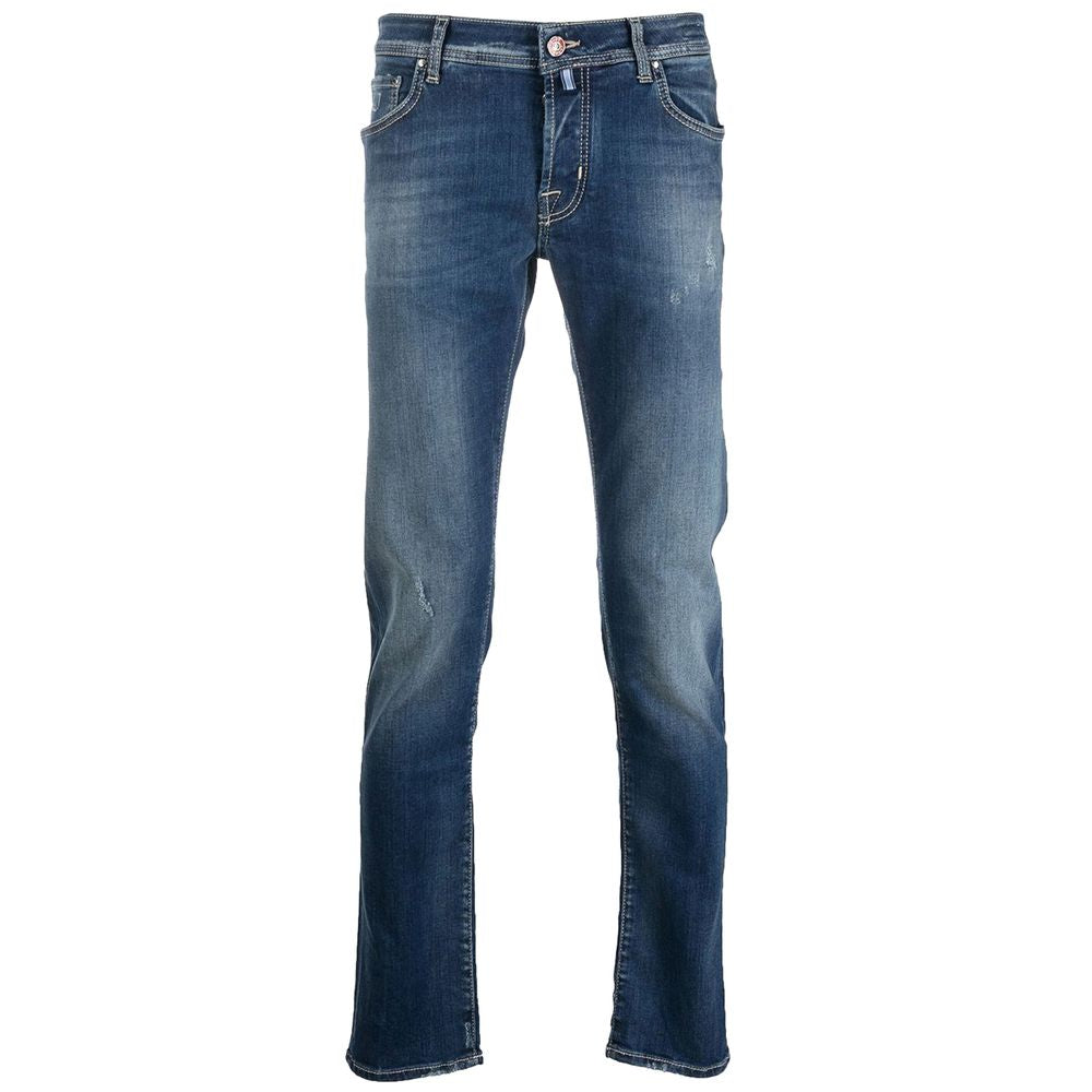 Jacob Cohen Blue Cotton Jeans & Pant