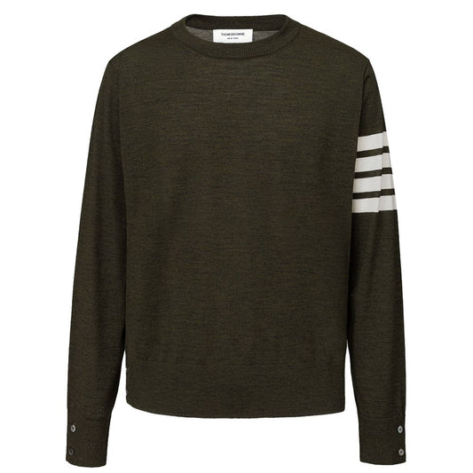 Thom Browne Green Wool Sweater