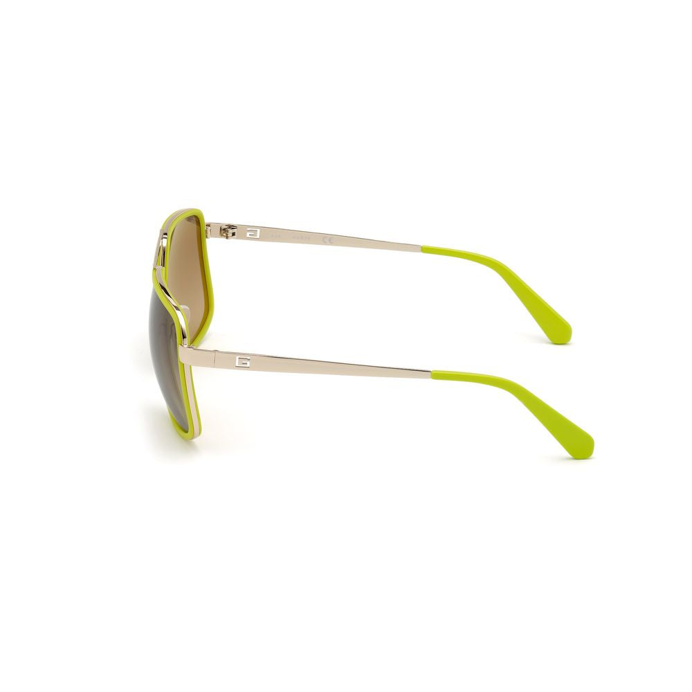 Guess Green Metal Sunglasses