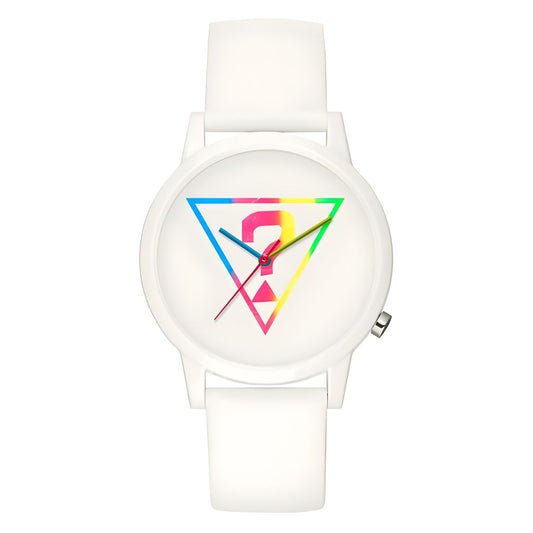 Guess White Silicone Watch