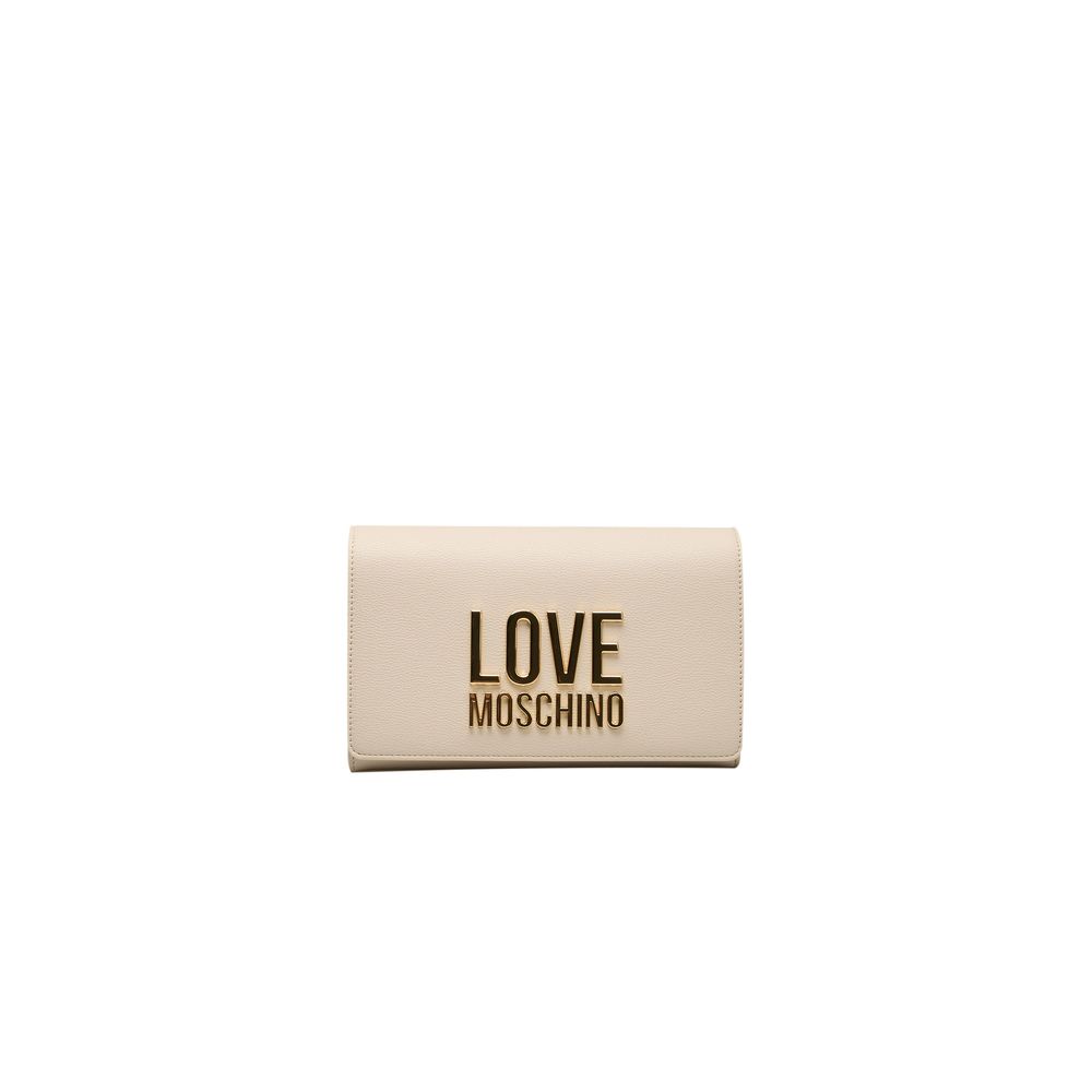 Love Moschino Beige Polyethylene Women Crossbody Bag