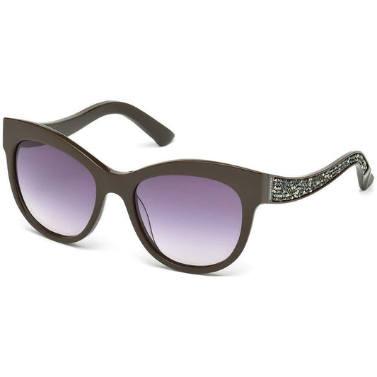 Swarovski Brown Plastic Sunglasses