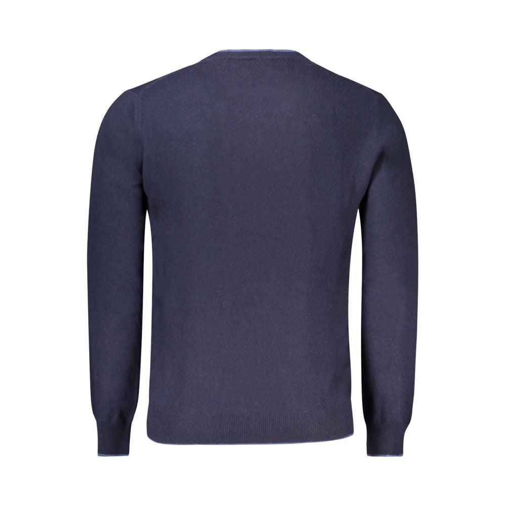 North Sails Blue Wool Men Sweater