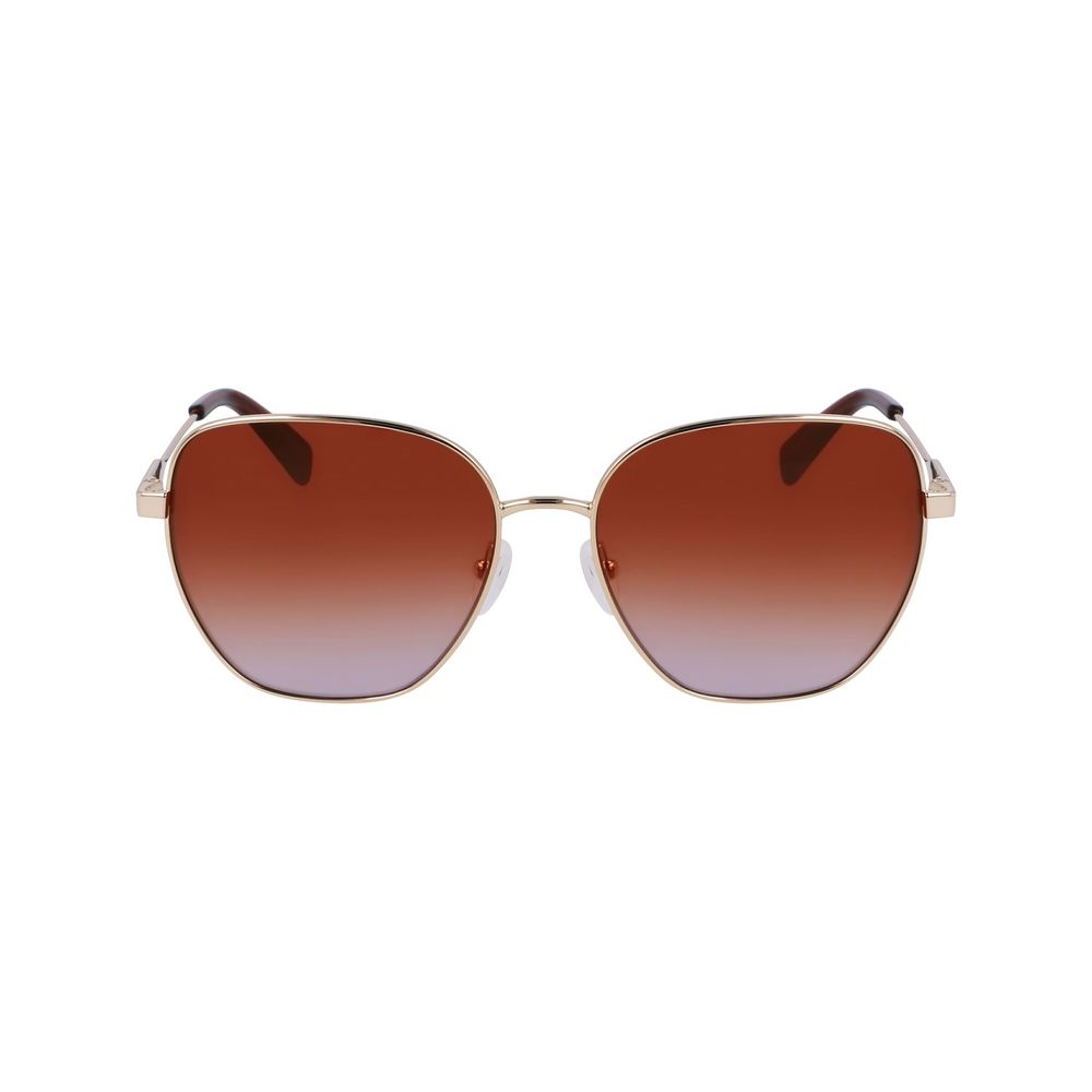 Longchamp Gold Metal Sunglasses