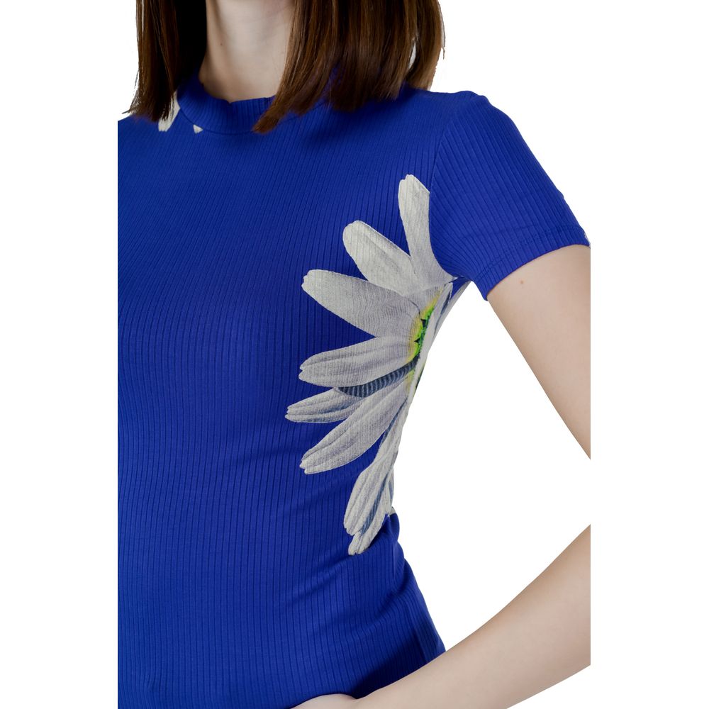 Desigual Blue Viscose Tops & T-Shirt