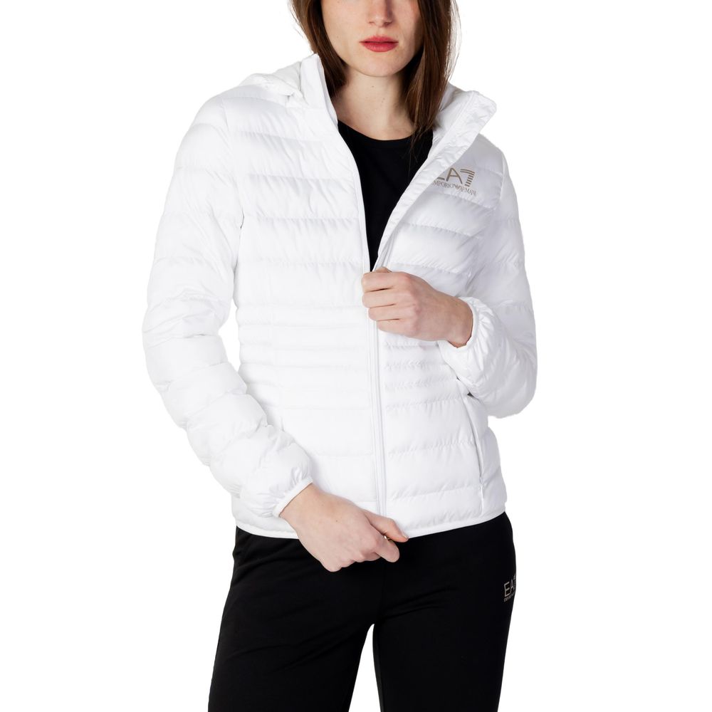 EA7 Emporio Armani White Polyester Jackets & Coat