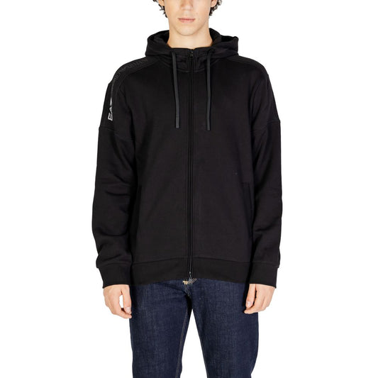 EA7 Emporio Armani Black Cotton Sweater