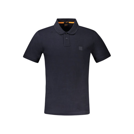 Hugo Boss Blue Cotton Men Polo Shirt