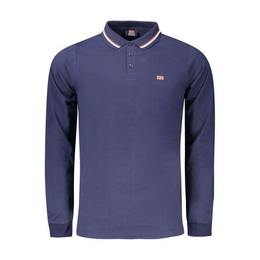 Norway 1963 Blue Cotton Men Polo Shirt