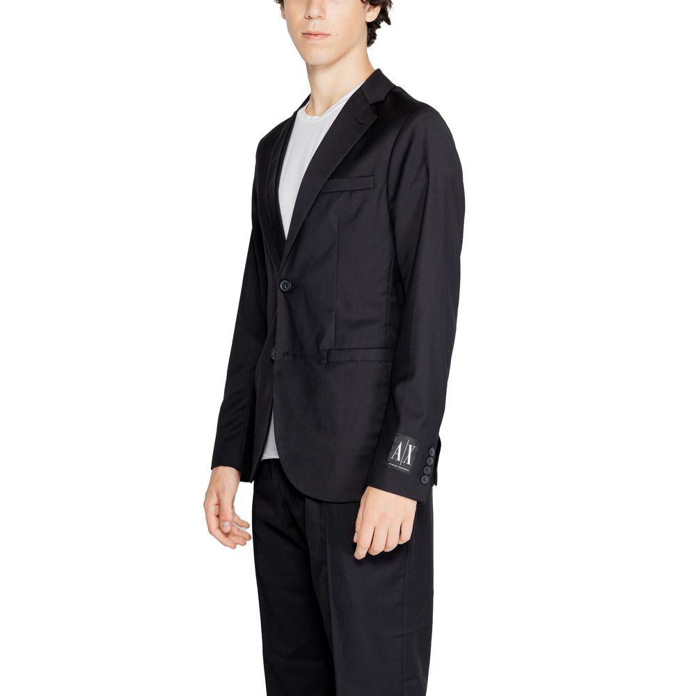 Armani Exchange Black Polyester Blazer