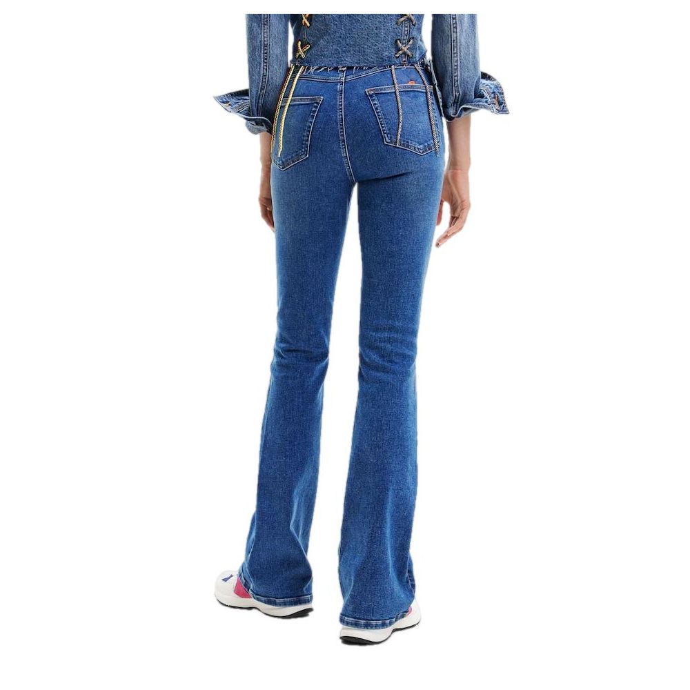 Desigual Blue Cotton Jeans & Pant