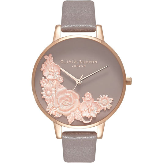 Olivia Burton Gray Leather Watch