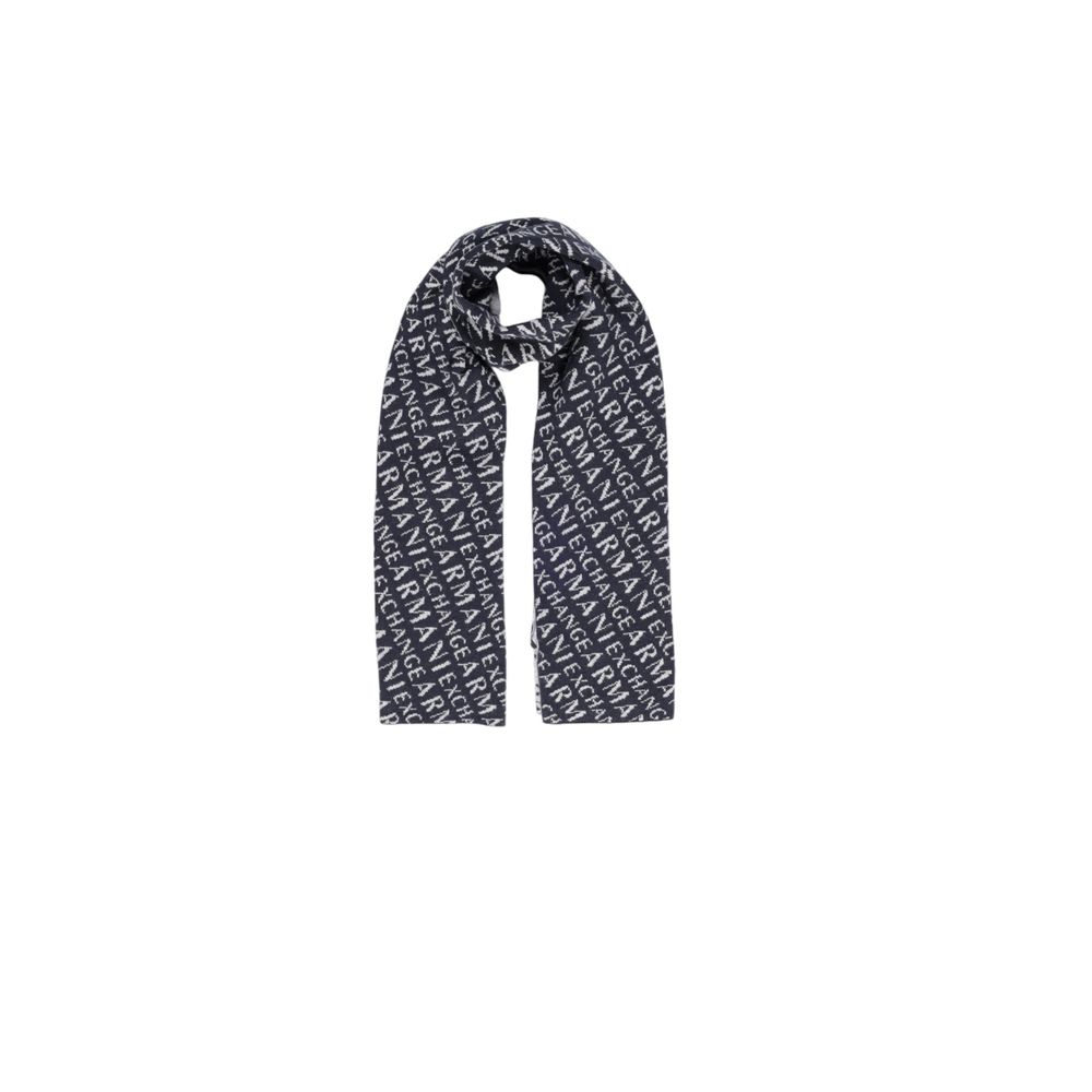 Armani Exchange Blue Polyamide Scarf