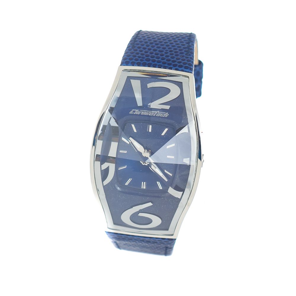 Chronotech Blue Leather Watch