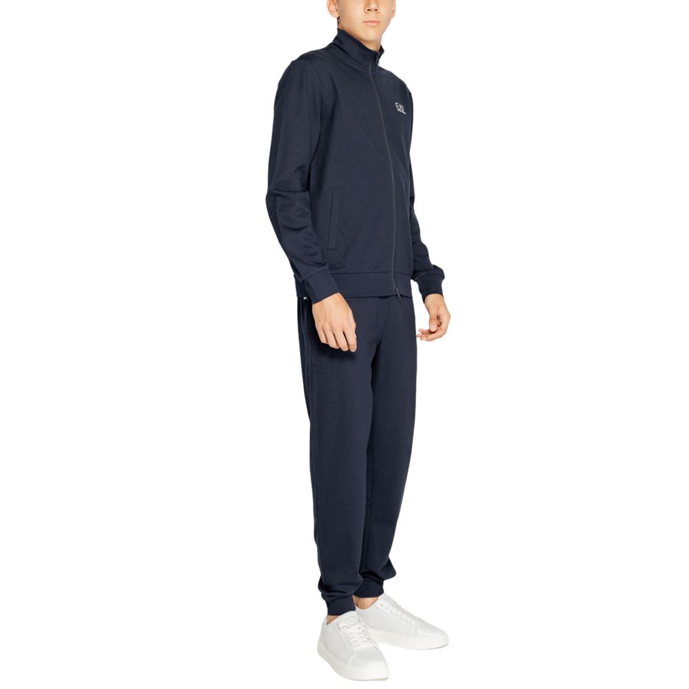 EA7 Emporio Armani Blue Cotton Sweatsuit