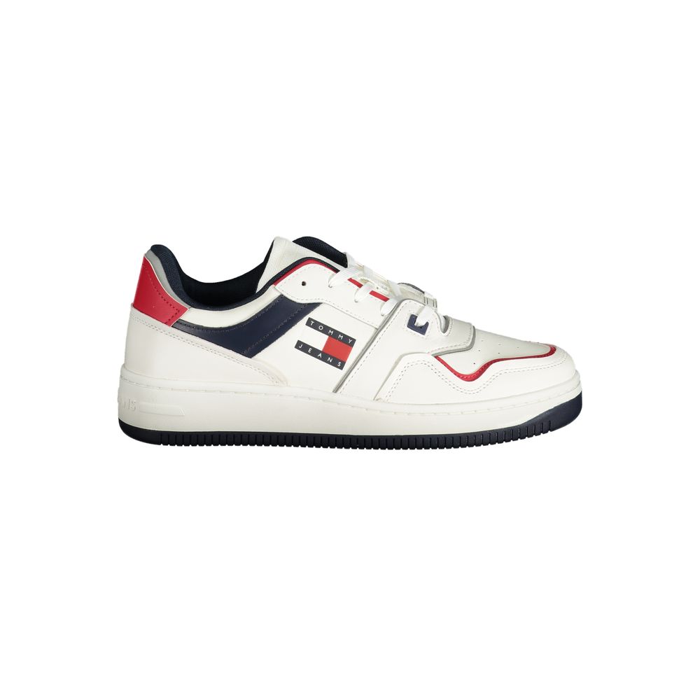 Tommy Hilfiger White Leather Men Sneaker