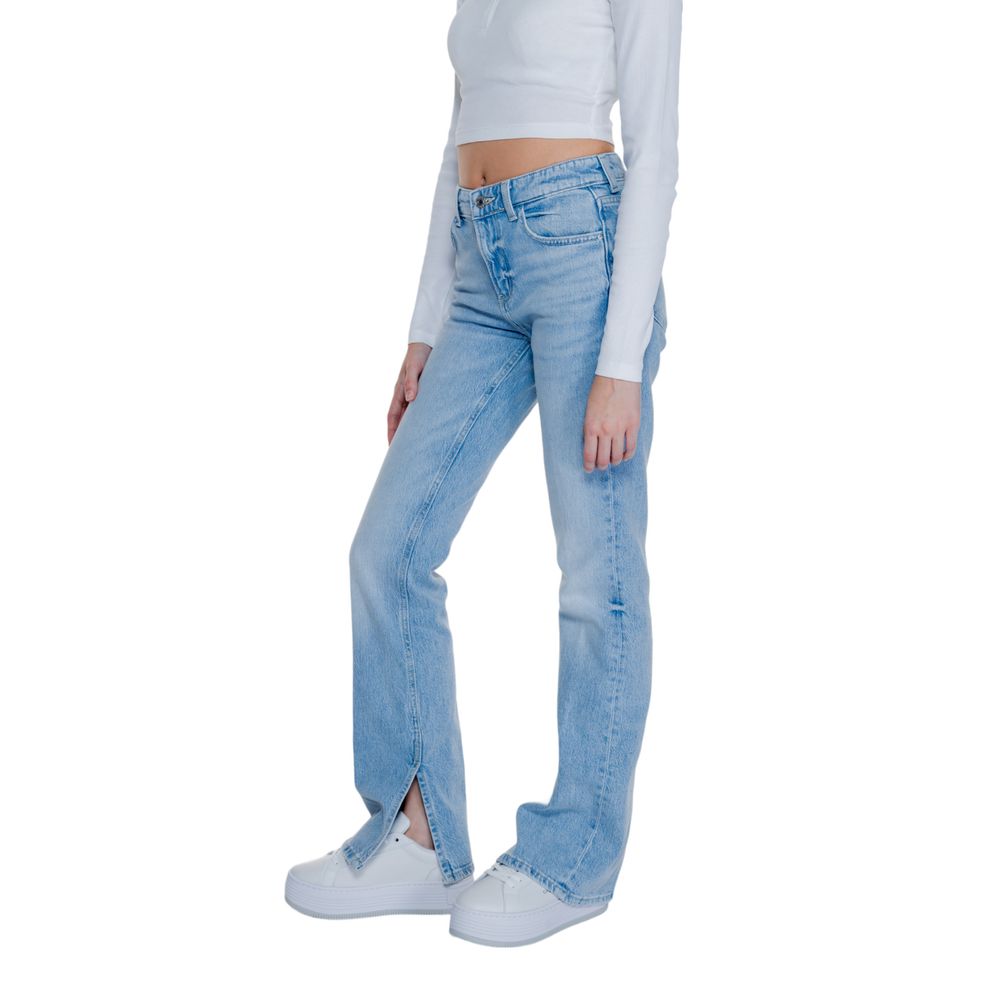 Guess Light Blue Cotton Jeans & Pant