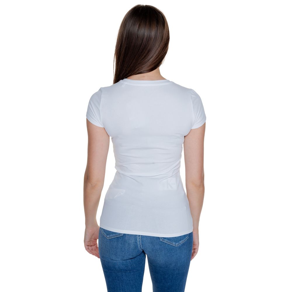 Guess White Cotton Tops & T-Shirt