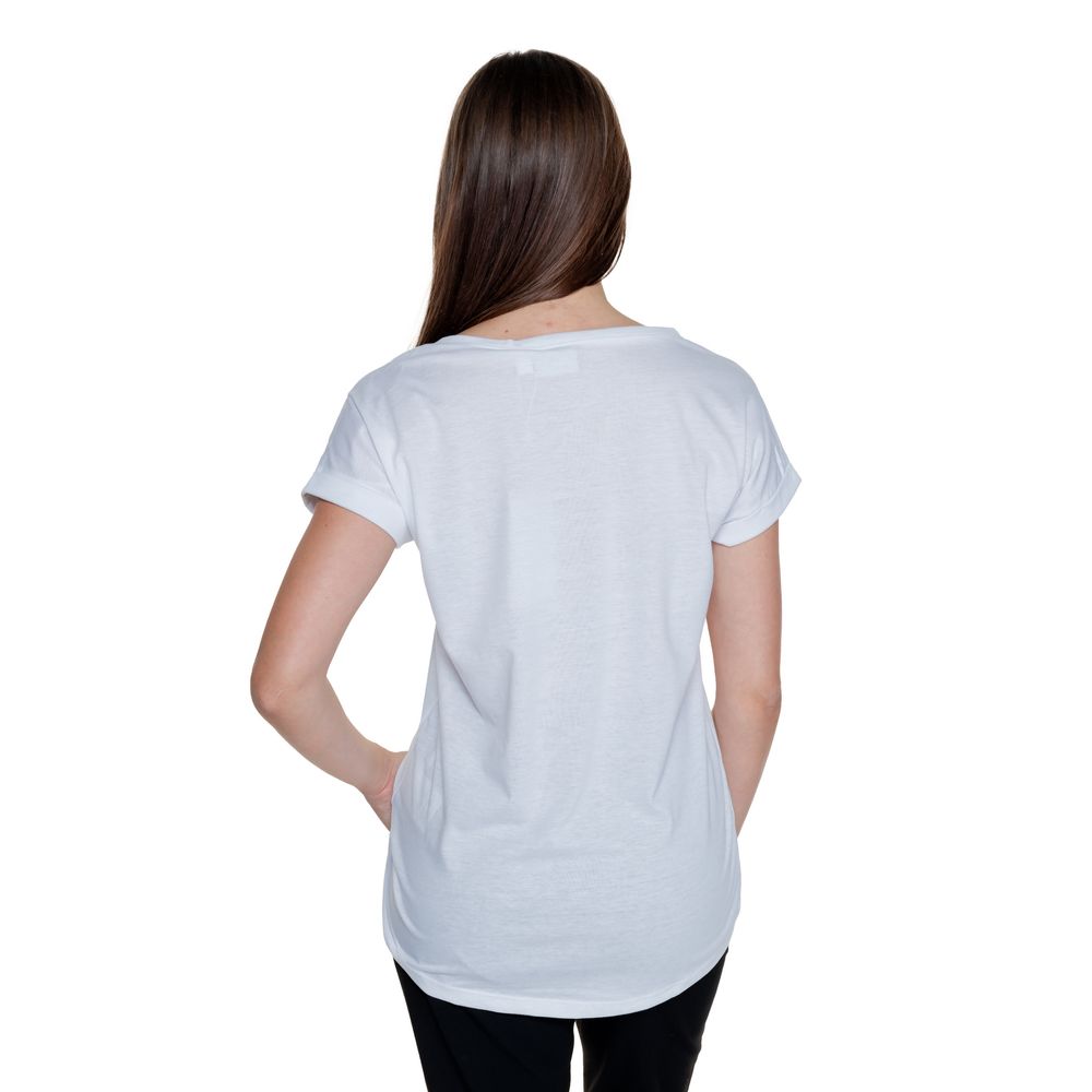 Vila Clothes White Cotton Tops & T-Shirt