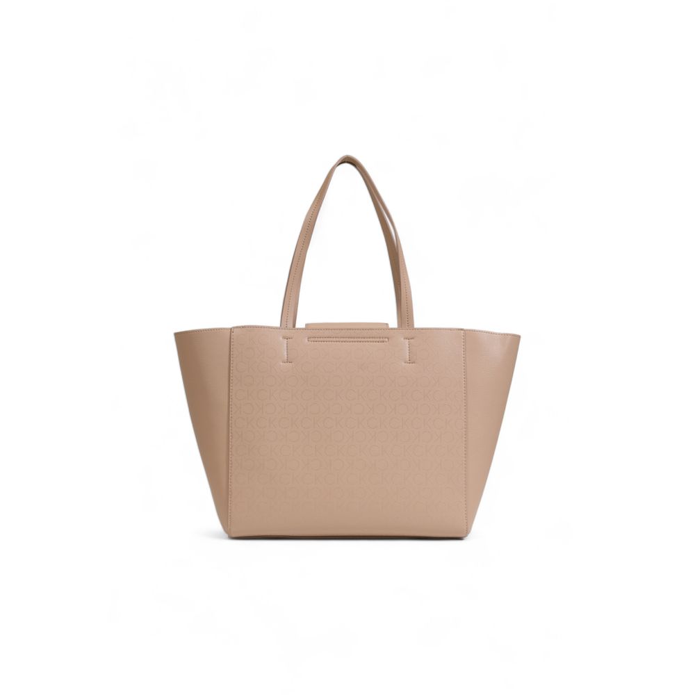 Calvin Klein Beige Recycled Polyester Handbag