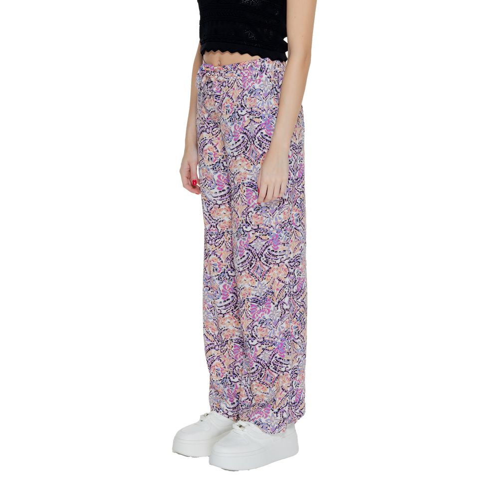 Only Purple Viscose Jeans & Pant