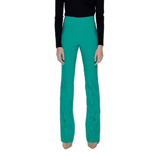 Sandro Ferrone Green Polyester Jeans & Pant