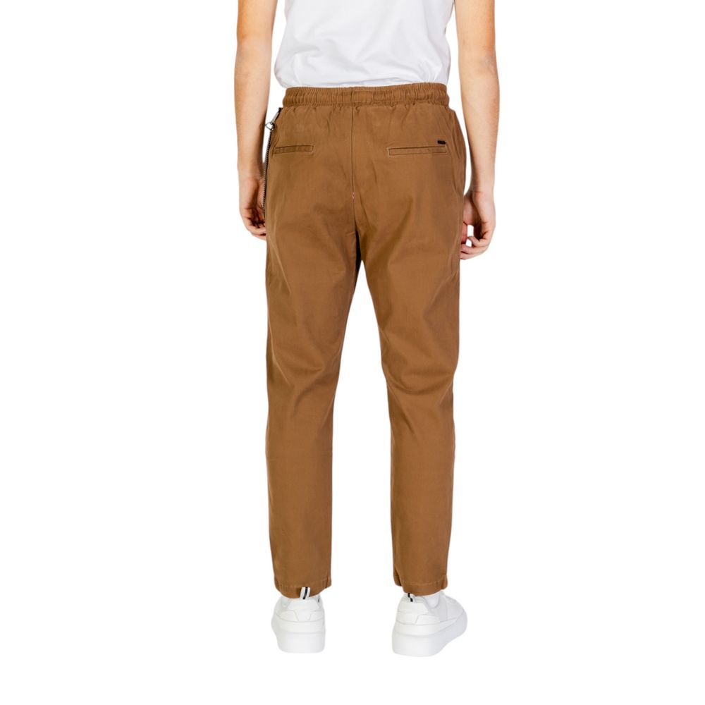 Gianni Lupo Brown Cotton Jeans & Pant