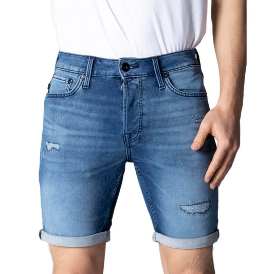 Jack Jones Blue Cotton Short