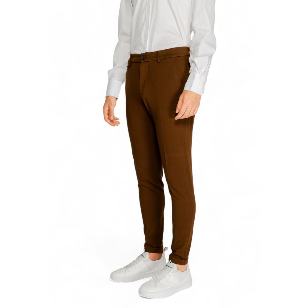 Antony Morato Brown Viscose Jeans & Pant