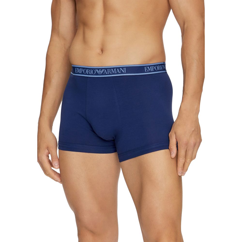 Emporio Armani Underwear Blue Cotton Underwear