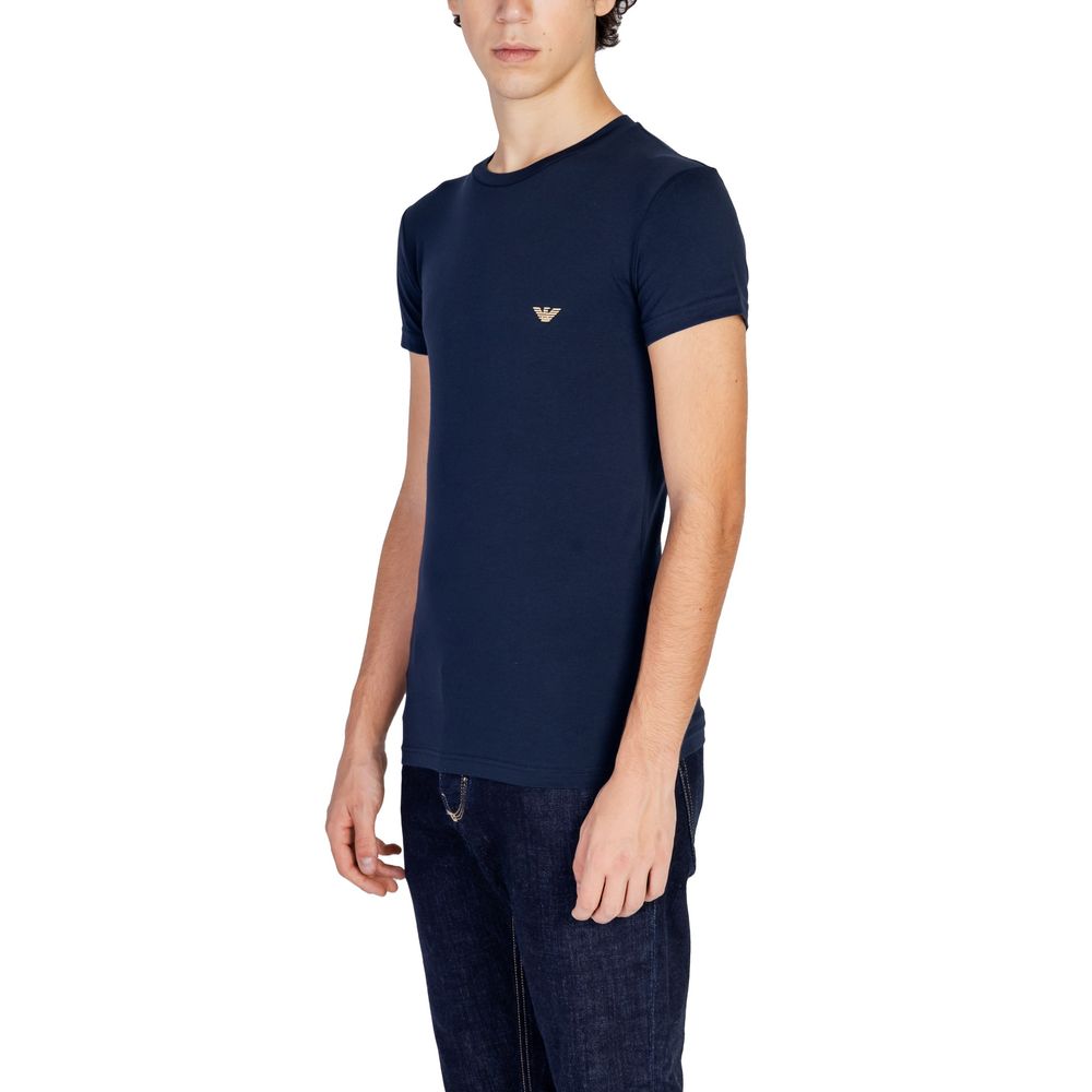 Emporio Armani Underwear Blue Cotton T-Shirt