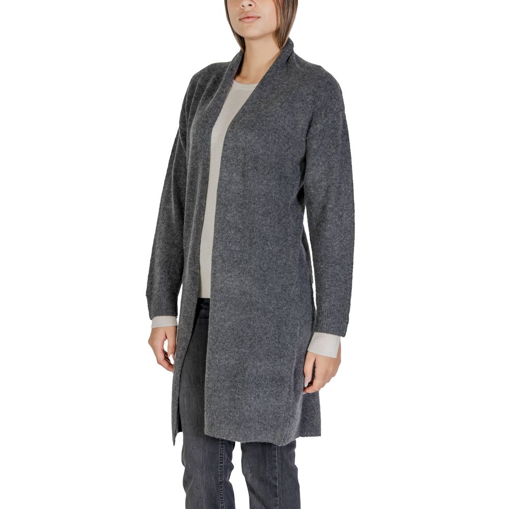 Morgan De Toi Gray Polyester Cardigan