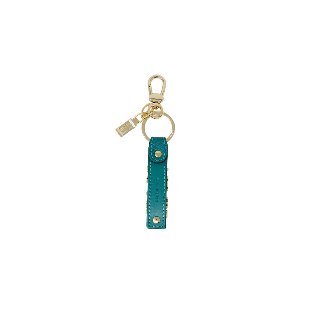 Alviero Martini Prima Classe Green Leather Keychain