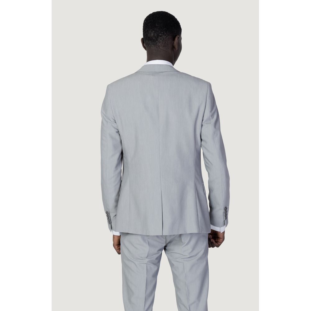 Antony Morato Gray Polyester Suit