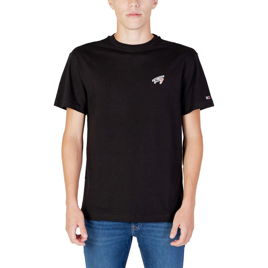 Tommy Hilfiger Jeans Black Cotton T-Shirt