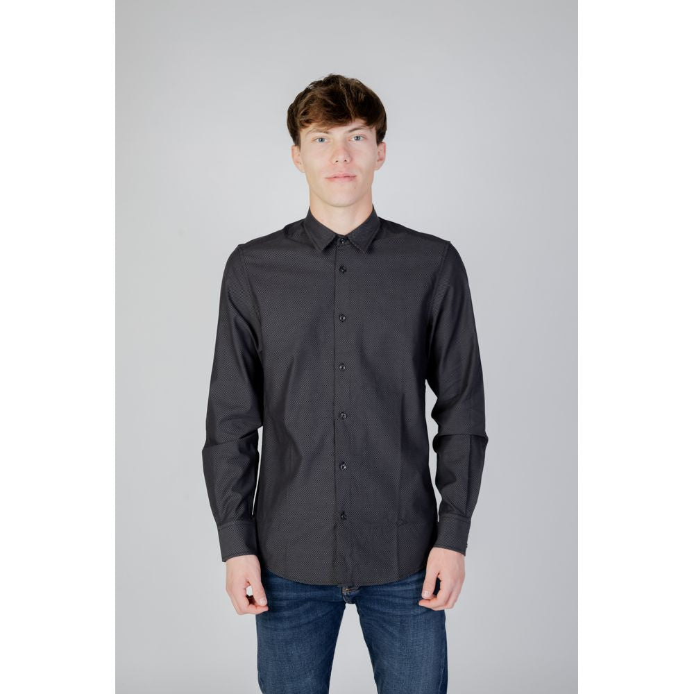 Antony Morato Gray Cotton Shirt