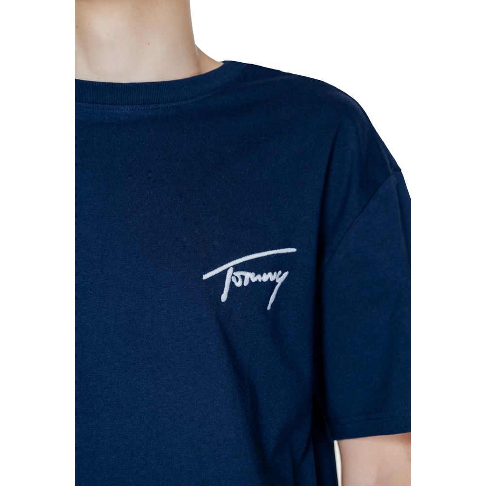 Tommy Hilfiger Jeans Blue Cotton T-Shirt