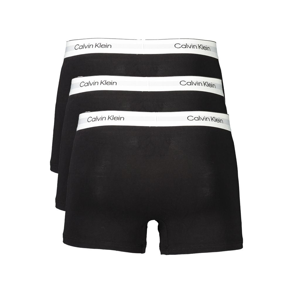 Calvin Klein Black Cotton Men Boxer Short Trio Pack