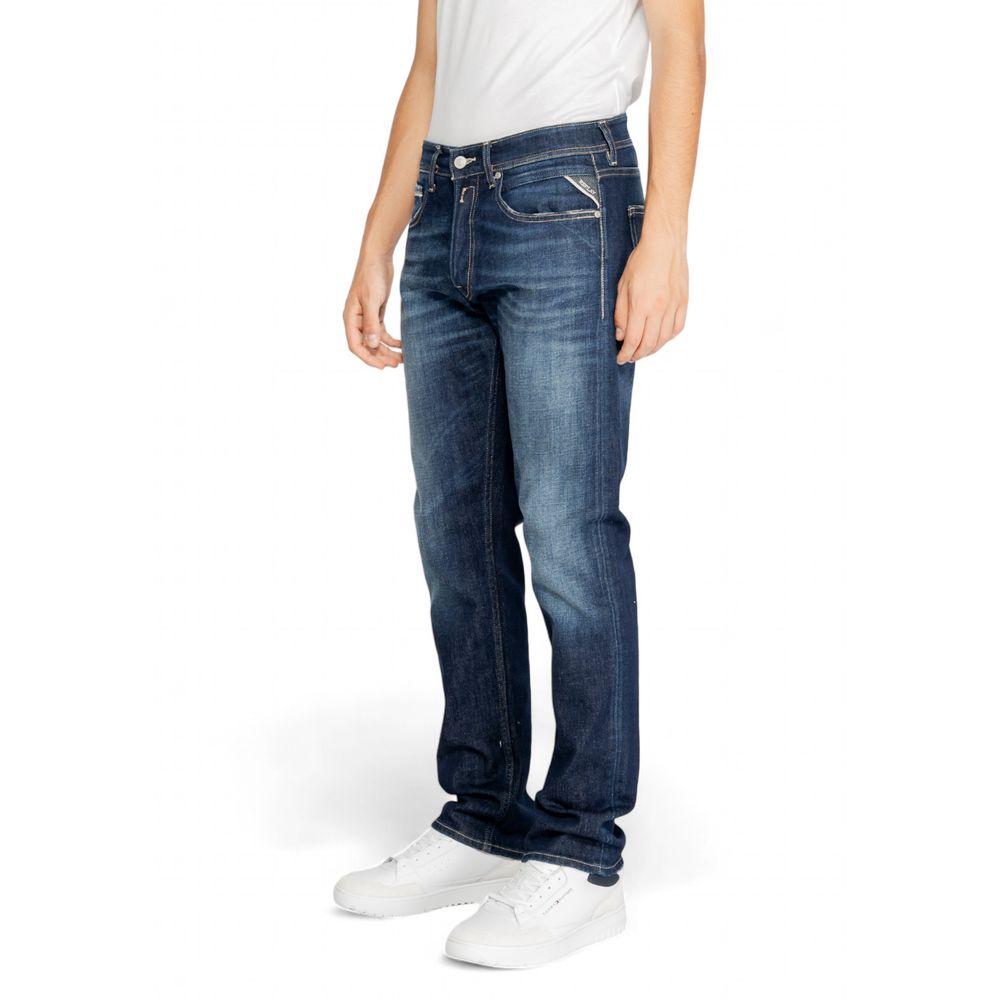 Replay Blue Cotton Jeans & Pant