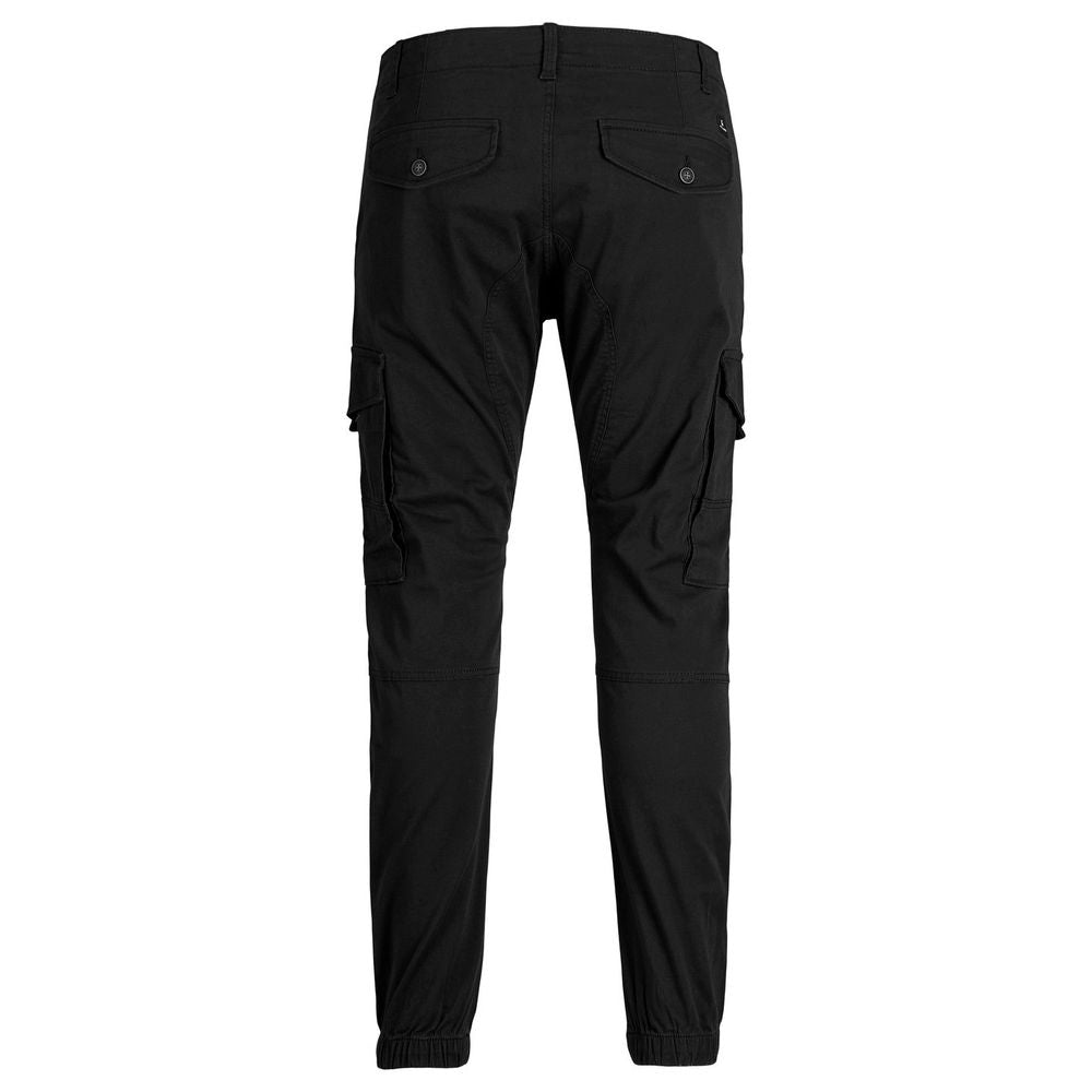 Jack Jones Black Cotton Jeans & Pant