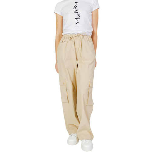 Only Beige Cotton Jeans & Pant