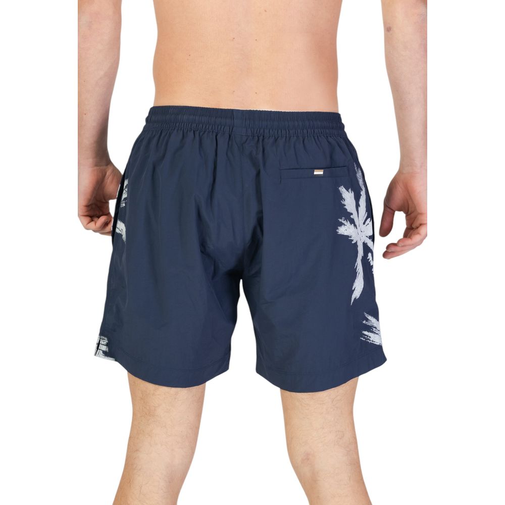 Hugo Boss Blue Polyamide Swimwear