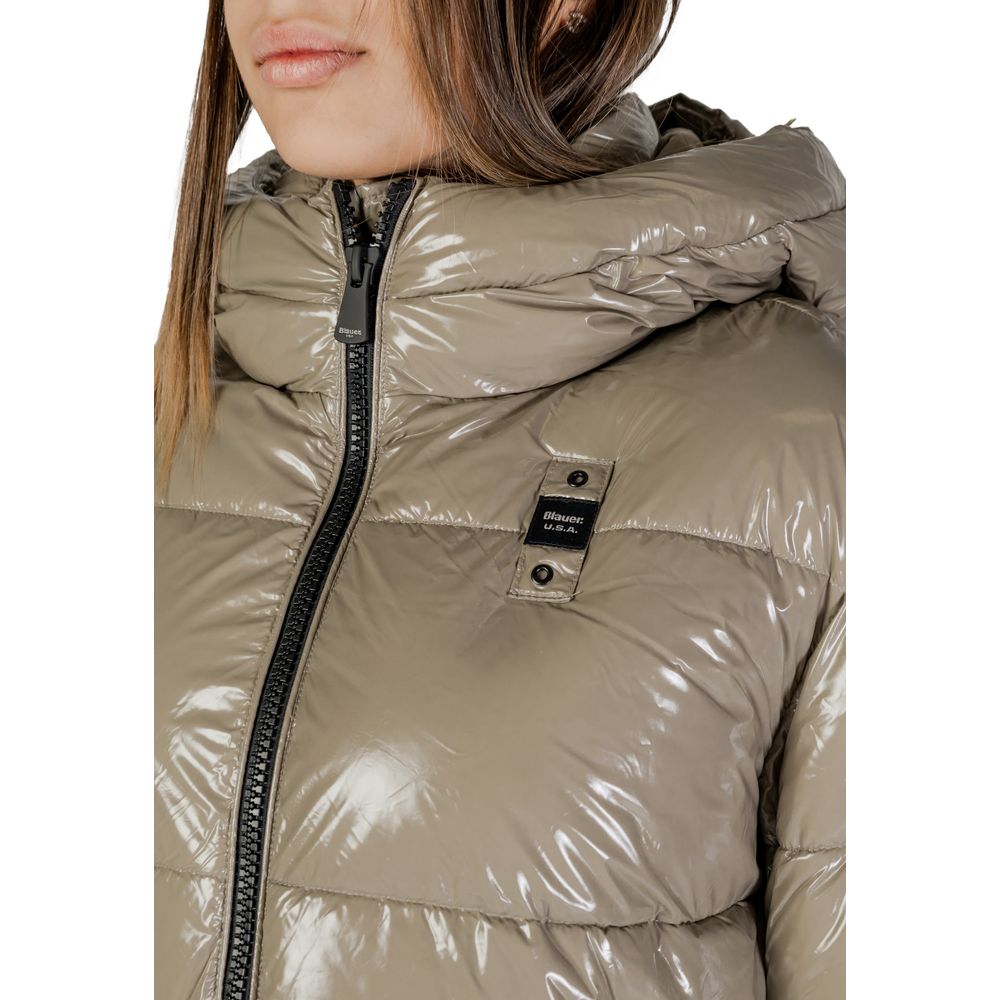 Blauer Beige Polyamide Jackets & Coat