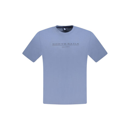 North Sails Blue Cotton Men T-Shirt