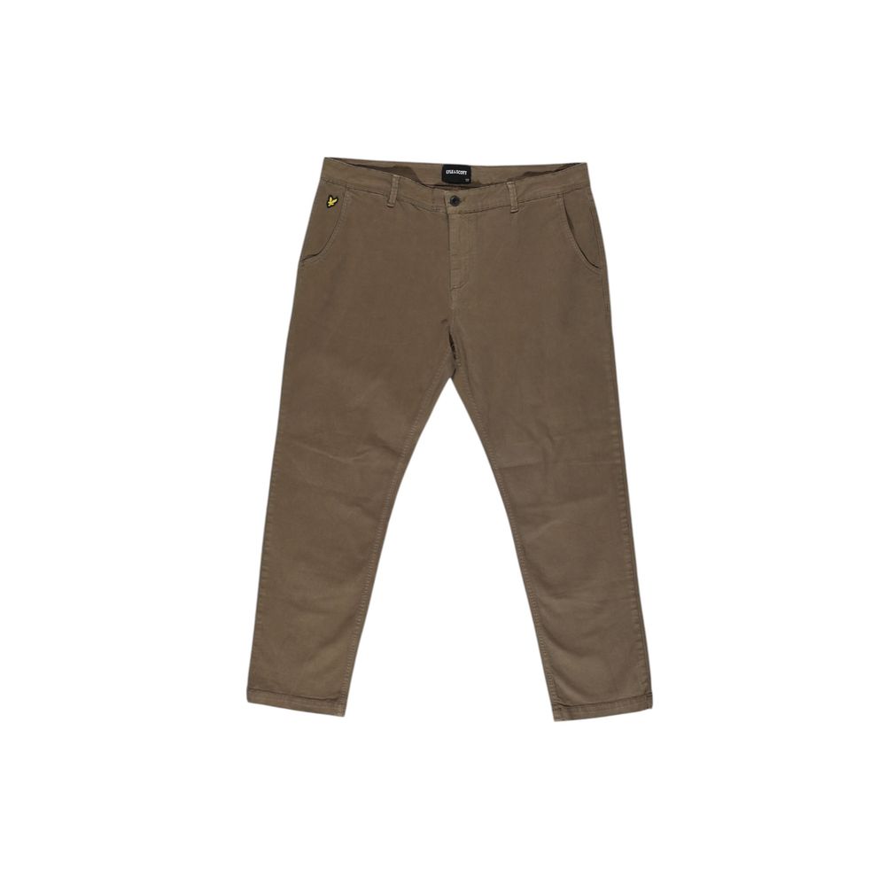 Lyle & Scott Beige Cotton Jeans & Pant