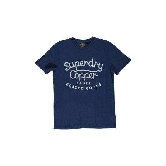 Superdry Blue Cotton T-Shirt