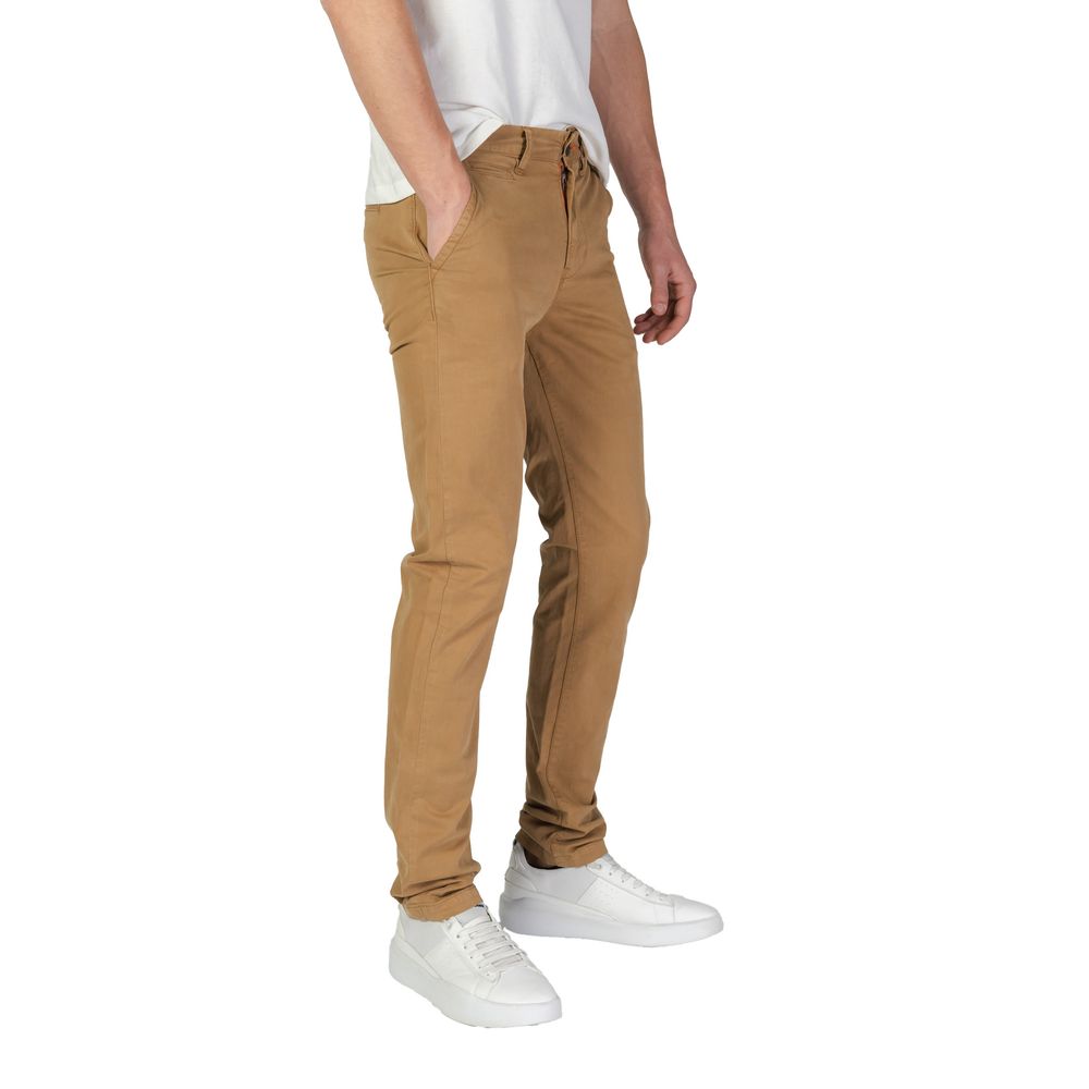 Superdry Beige Cotton Jeans & Pant