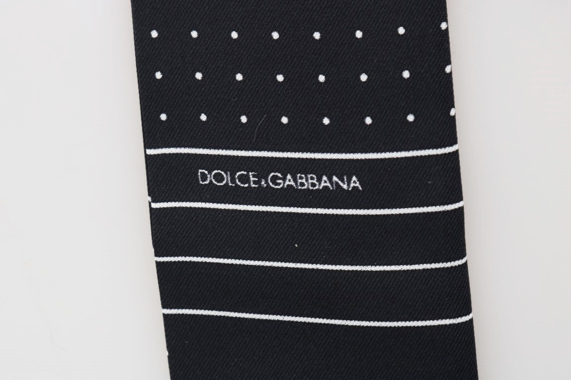 Dolce & Gabbana Elegant Silk Men's Tie Scarf Wrap - KALAJ