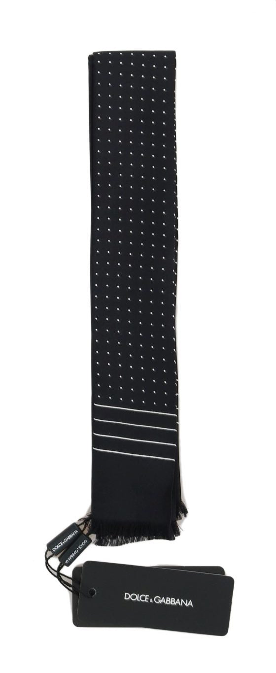 Dolce & Gabbana Elegant Silk Men's Tie Scarf Wrap - KALAJ