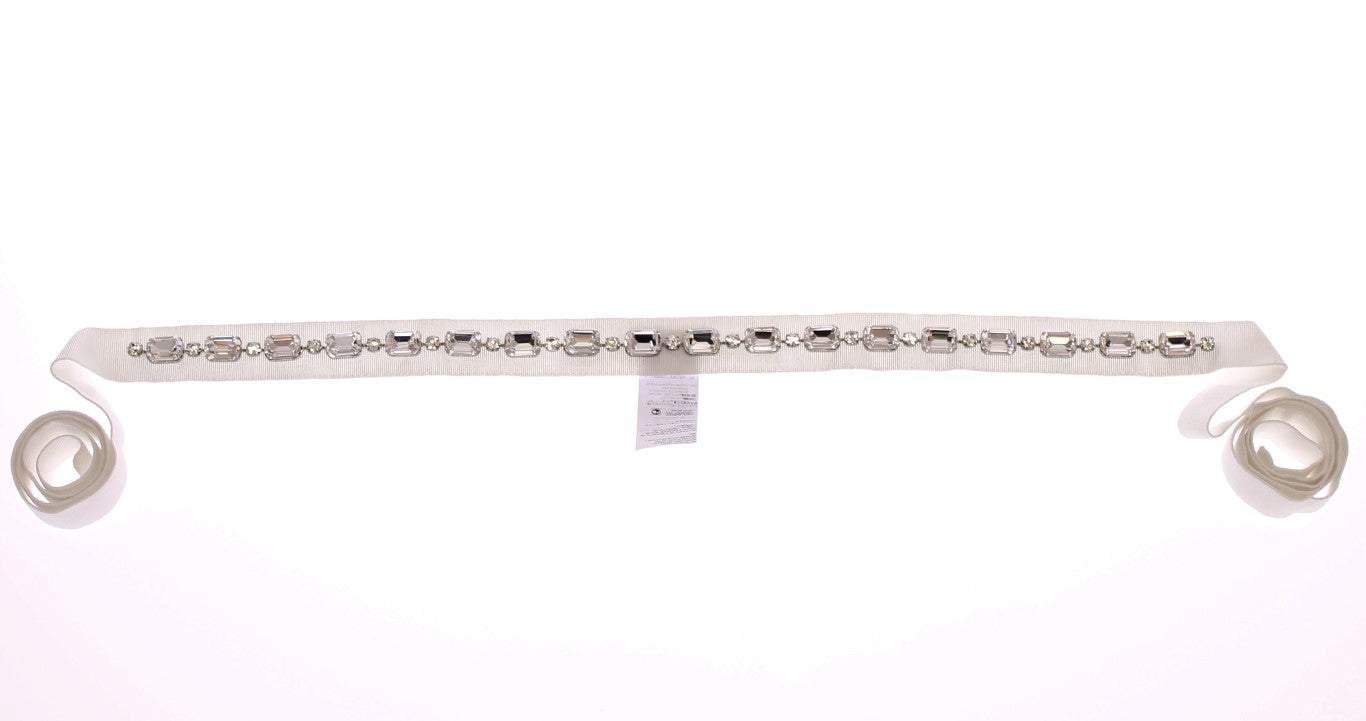 Dolce & Gabbana Elegant Crystal-Embellished Waist Belt - KALAJ